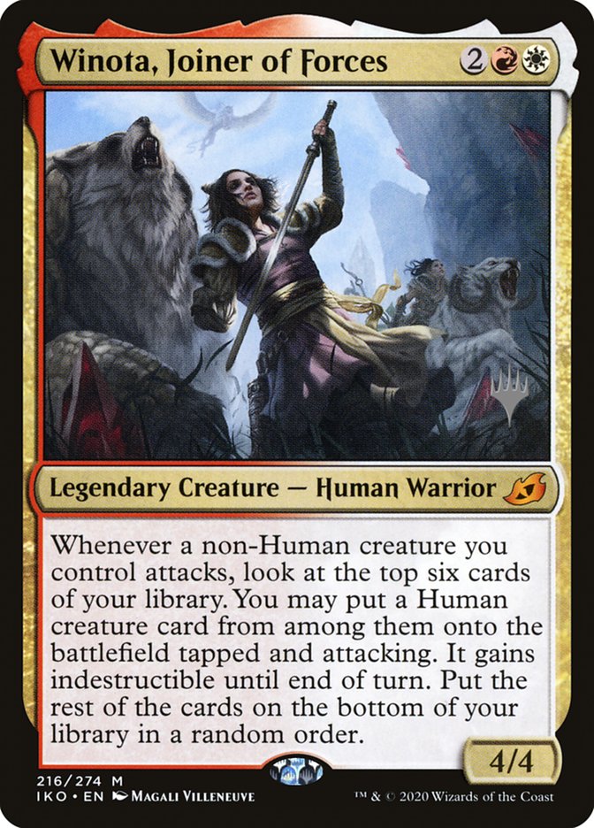 Winota, Joiner of Forces (Promo Pack) [Ikoria: Lair of Behemoths Promos] | Good Games Modbury