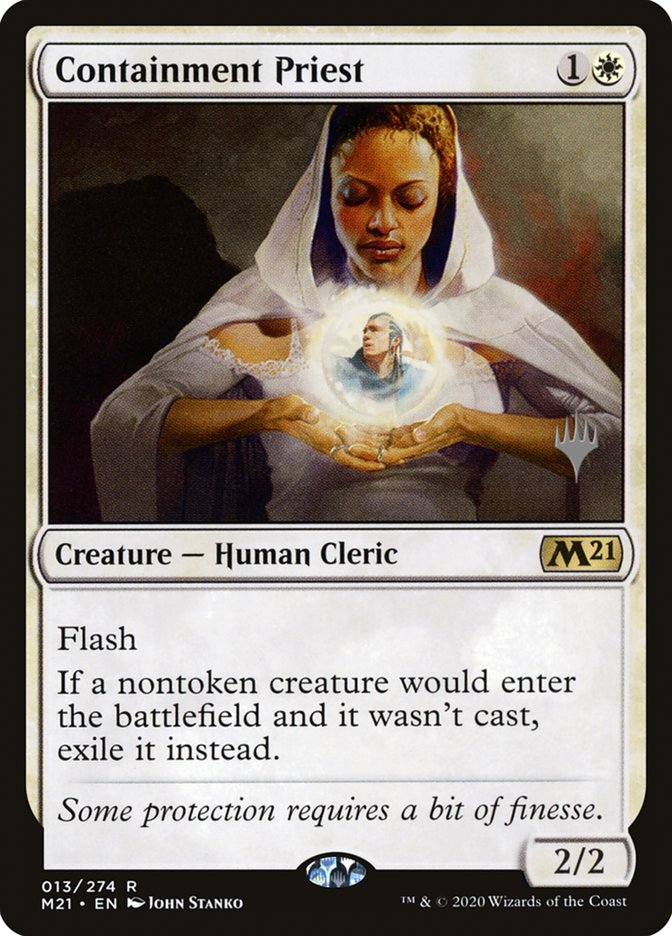 Containment Priest (Promo Pack) [Core Set 2021 Promos] | Good Games Modbury