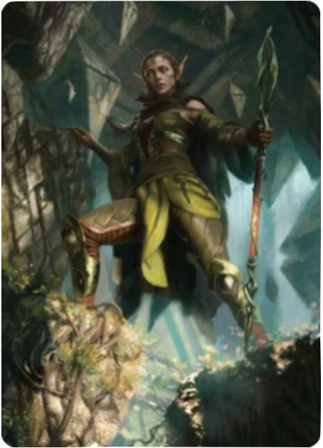 Nissa of Shadowed Boughs Art Card 5 81 5 (Art Series: Zendikar Rising)  | Good Games Modbury
