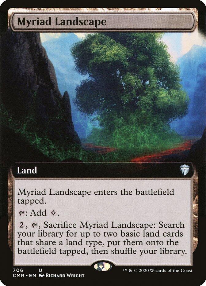 Myriad Landscape 706/361 (Commander Legends)  - Extended Art | Good Games Modbury