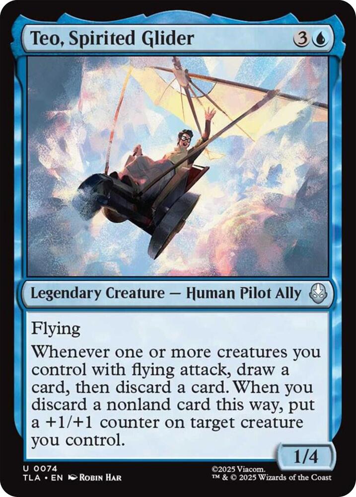 Teo, Spirited Glider 74/286 (Avatar: The Last Airbender)  - Foil | Good Games Modbury