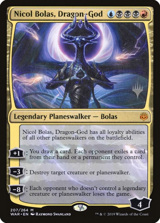 Nicol Bolas Dragon God 207p/176 (Promo Pack: Core Set 2020)  - Foil | Good Games Modbury