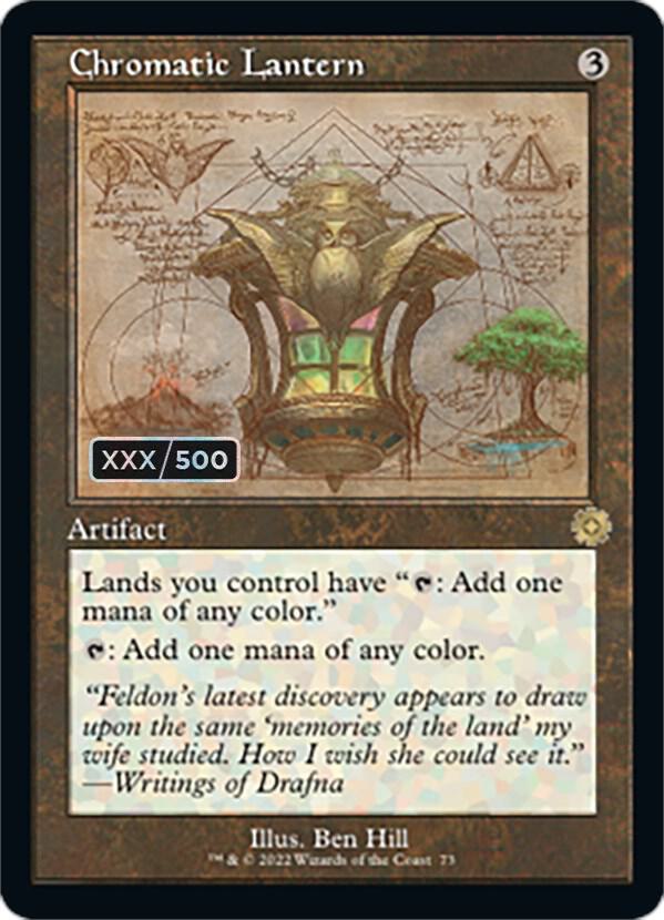 Chromatic Lantern Schematic Serial Numbered 73z/63 (The Brothers' War: Retro Frame Artifacts)  - Foil | Good Games Modbury