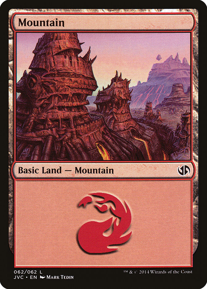 Mountain (62) [Duel Decks Anthology] | Good Games Modbury