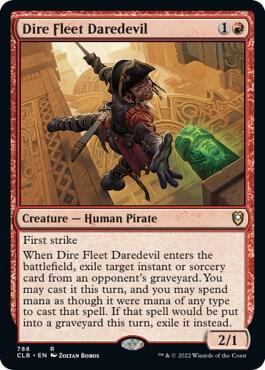Dire Fleet Daredevil 788/361 (Commander Legends: Battle for Baldur's Gate)  | Good Games Modbury