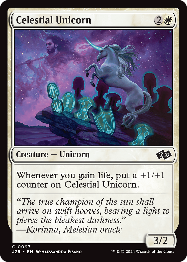 Celestial Unicorn [Foundations Jumpstart] | Good Games Modbury