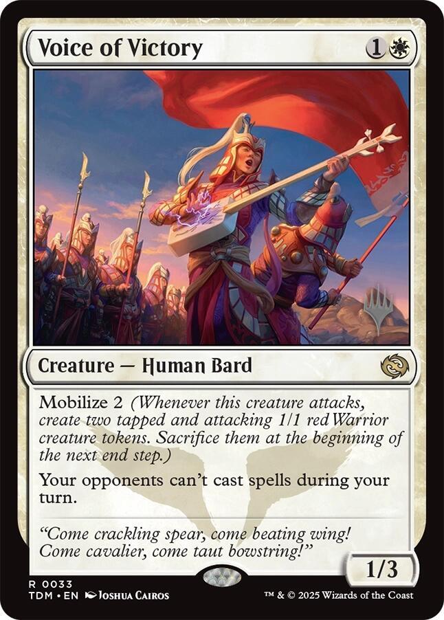 Voice of Victory 33 (Promo Pack: Tarkir: Dragonstorm)  - Foil | Good Games Modbury