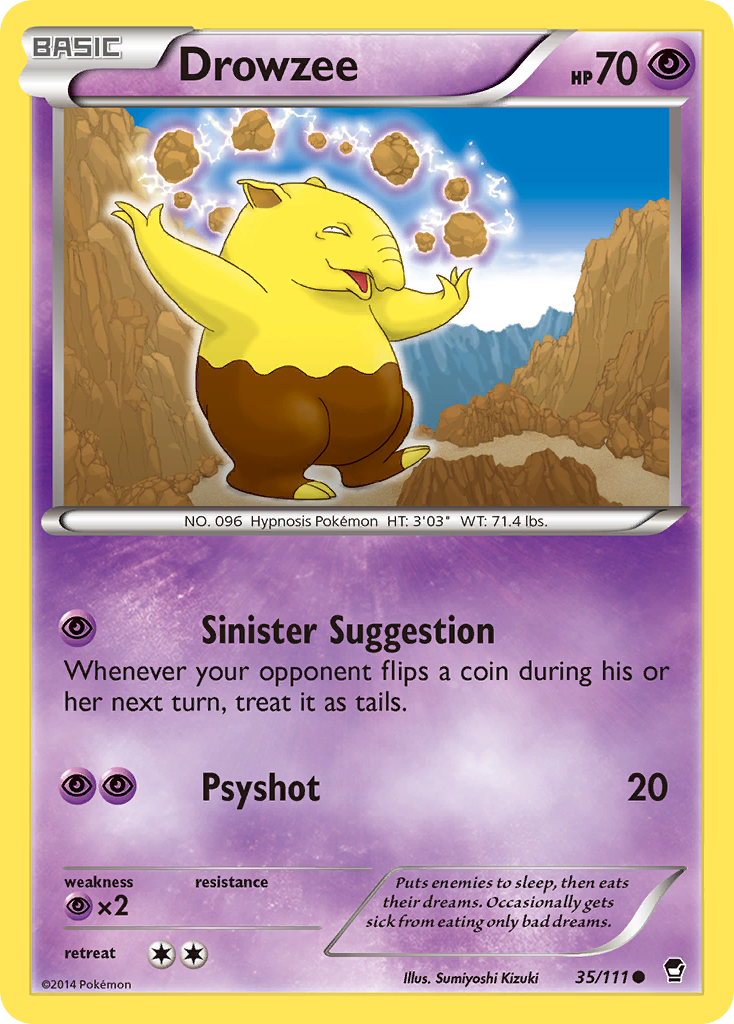 Drowzee (35/111) [XY: Furious Fists] | Good Games Modbury