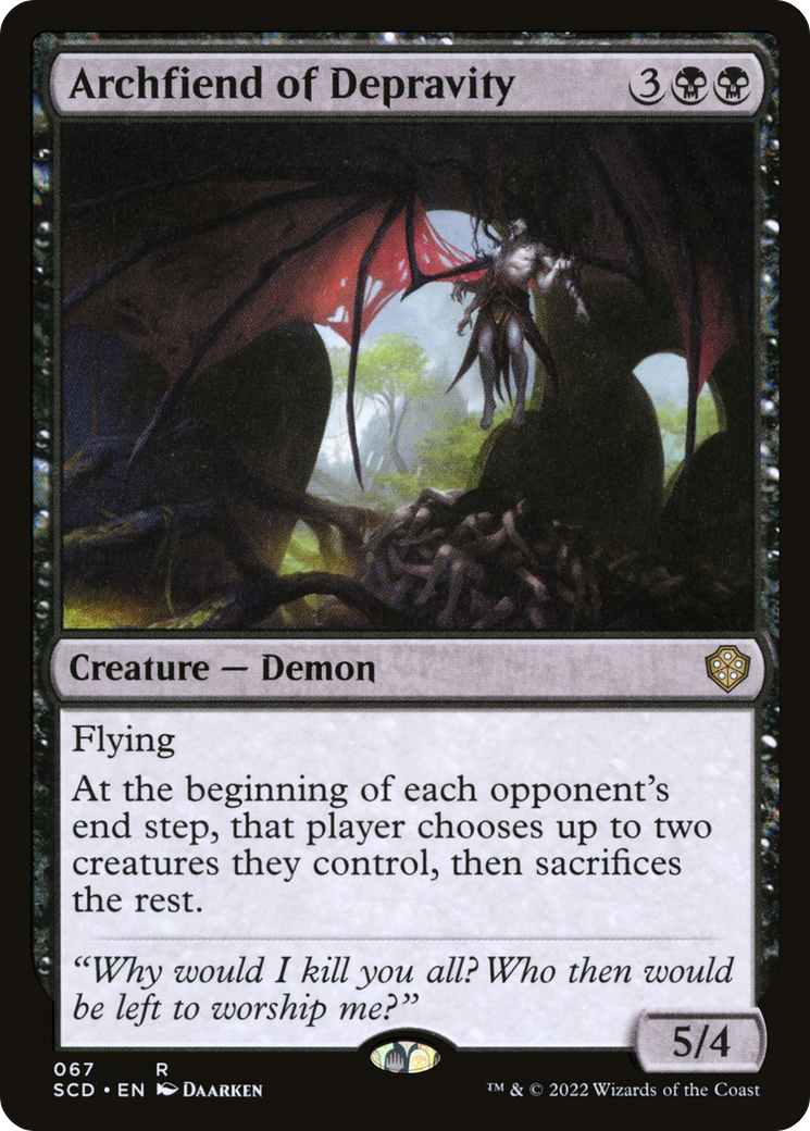 Archfiend of Depravity [Starter Commander Decks] | Good Games Modbury