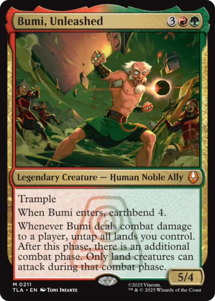 Bumi, Unleashed 211 (Avatar: The Last Airbender)  - Foil | Good Games Modbury