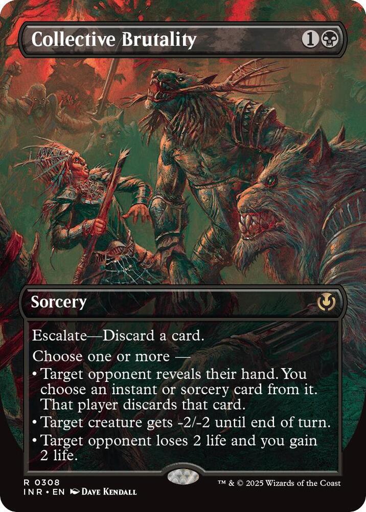 Collective Brutality 308/287 (Innistrad Remastered)  - Borderless | Good Games Modbury