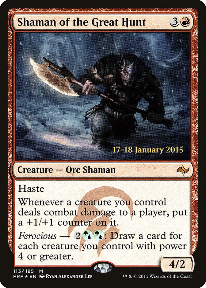 Shaman of the Great Hunt [Fate Reforged Prerelease Promos] | Good Games Modbury