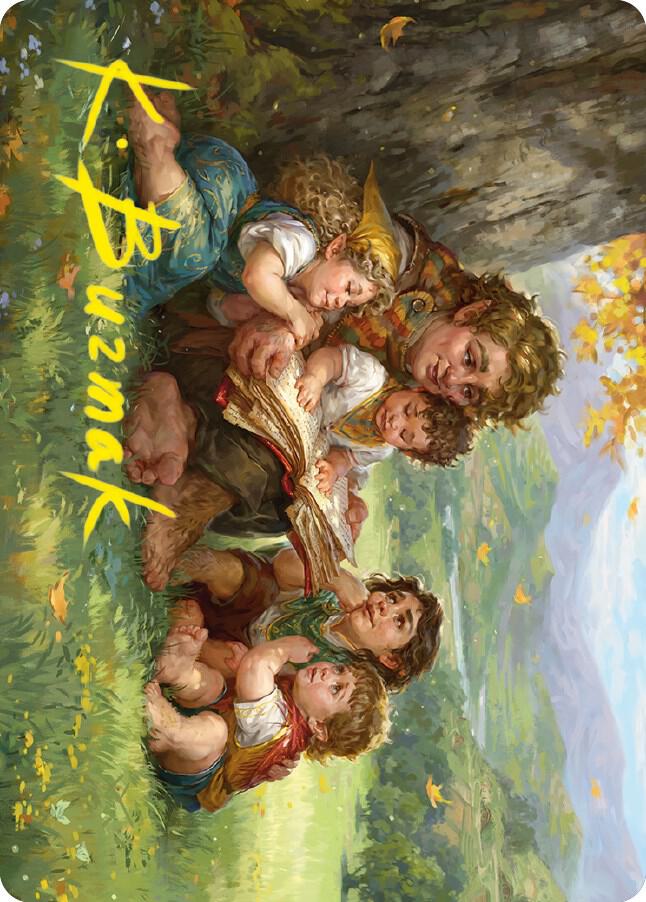 Samwise Gamgee Art Card 19 81 Gold Stamped Signature 19 (Art Series: Universes Beyond: The Lord of the Rings: Tales of Middle-earth)  | Good Games Modbury