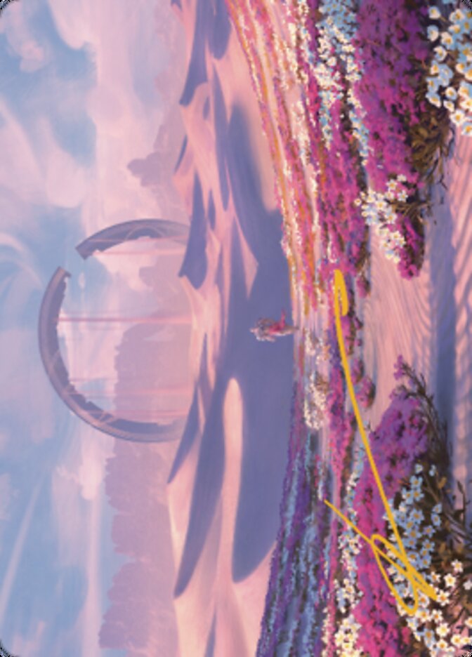 Plains Art Card 2 (Gold-Stamped Signature) [Dominaria United Art Series] | Good Games Modbury