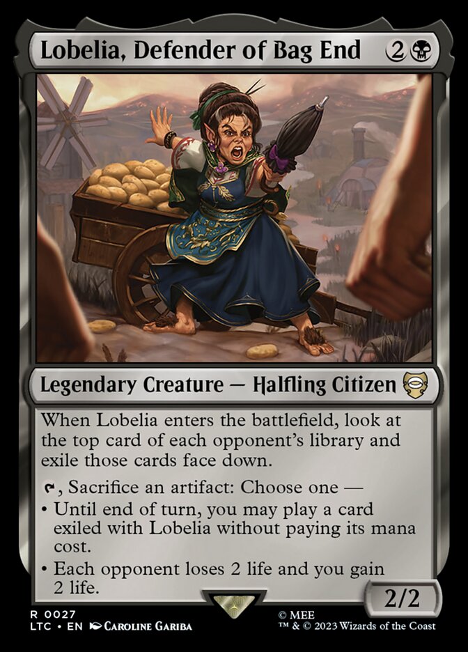 Lobelia, Defender of Bag End 27/347 (Commander: The Lord of the Rings: Tales of Middle-earth)  | Good Games Modbury