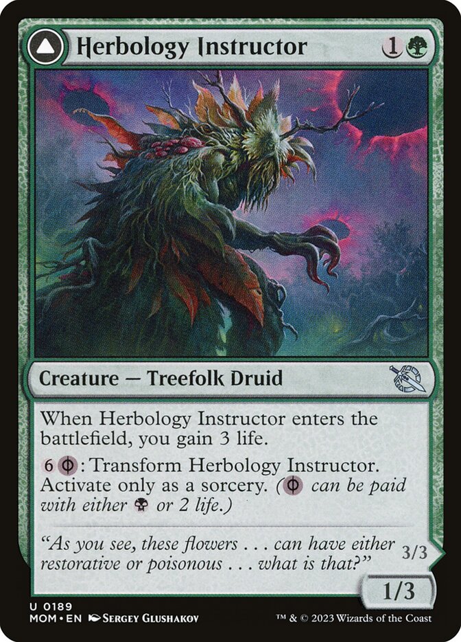 Herbology Instructor // Malady Invoker 189/291 (March of the Machine)  | Good Games Modbury