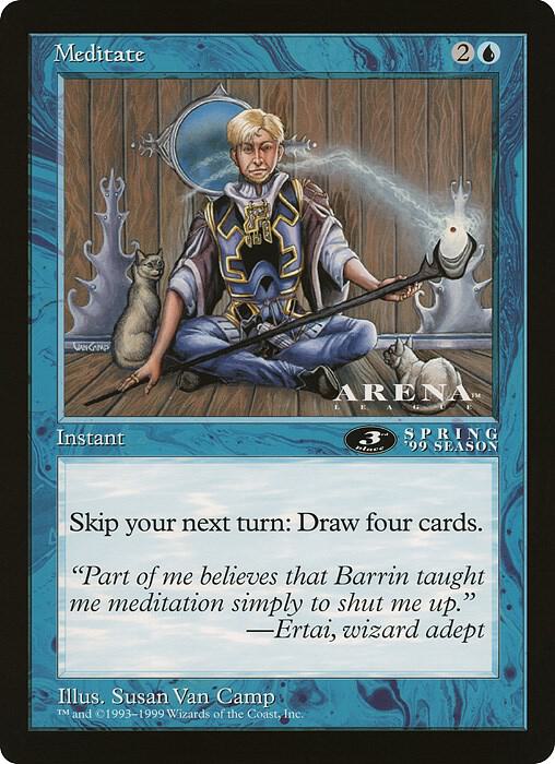 Meditate 3rd Place Arena League  (Oversize Cards)  | Good Games Modbury