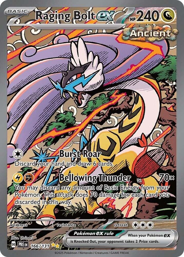 Raging Bolt ex (166/131) [Scarlet & Violet: Prismatic Evolutions] | Good Games Modbury
