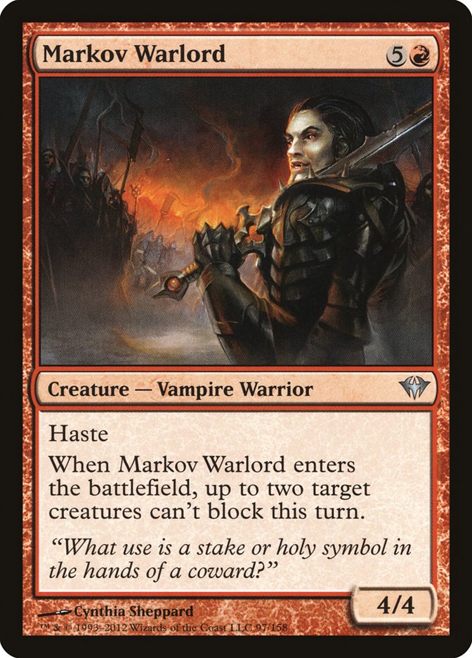 Markov Warlord 97/158 (Dark Ascension)  - Foil | Good Games Modbury