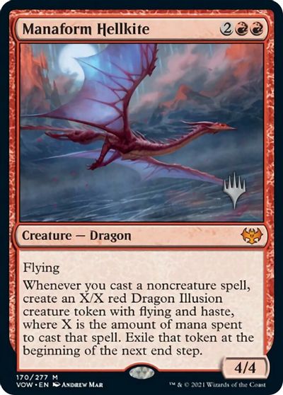 Manaform Hellkite (Promo Pack) [Innistrad: Crimson Vow Promos] | Good Games Modbury