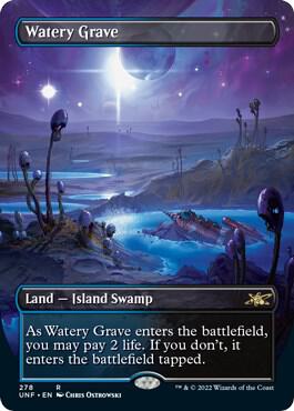 Watery Grave Borderless 278/244 (Unfinity)  - Foil | Good Games Modbury