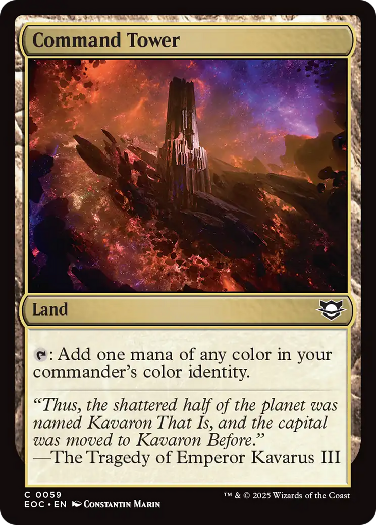 Command Tower [Edge of Eternities Commander] | Good Games Modbury