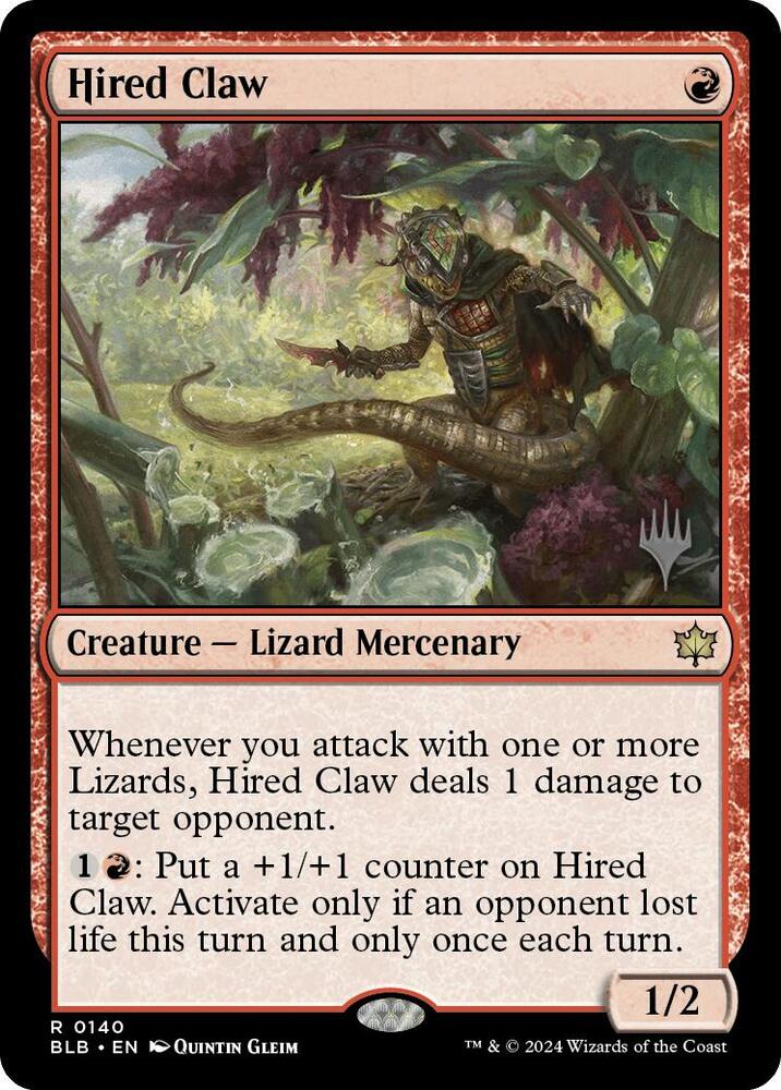 Hired Claw 140 (Promo Pack: Bloomburrow)  - Foil | Good Games Modbury
