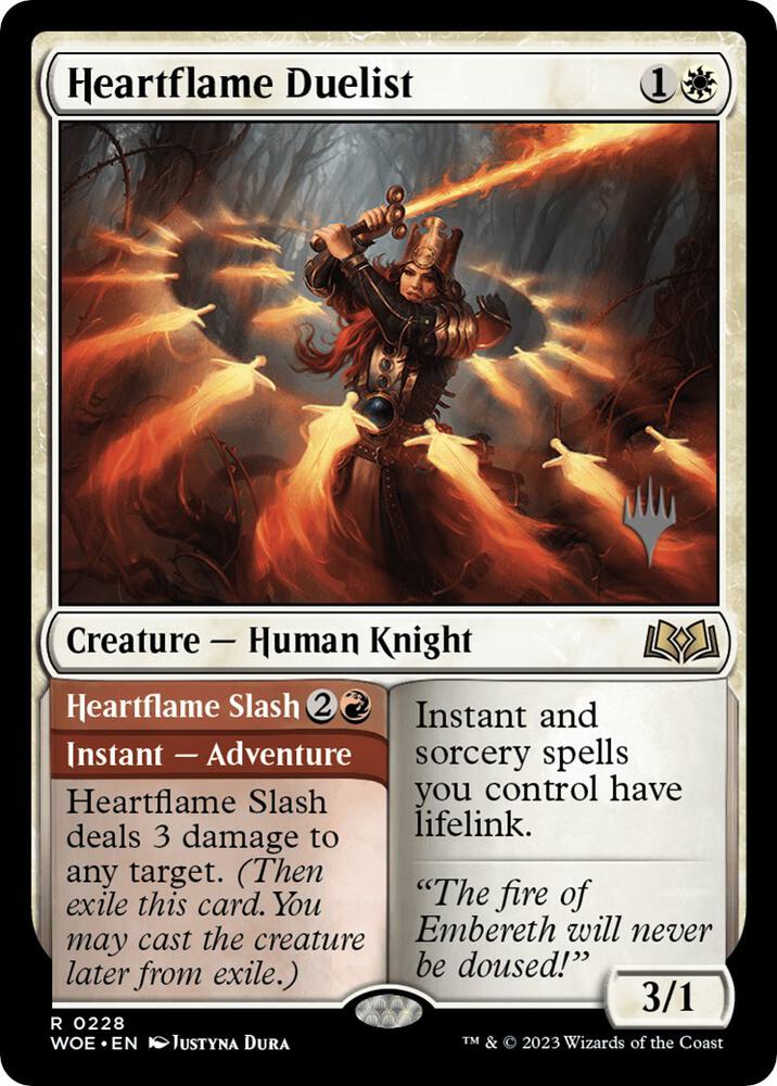 Heartflame Duelist 228p/200 (Promo Pack: Wilds of Eldraine)  | Good Games Modbury