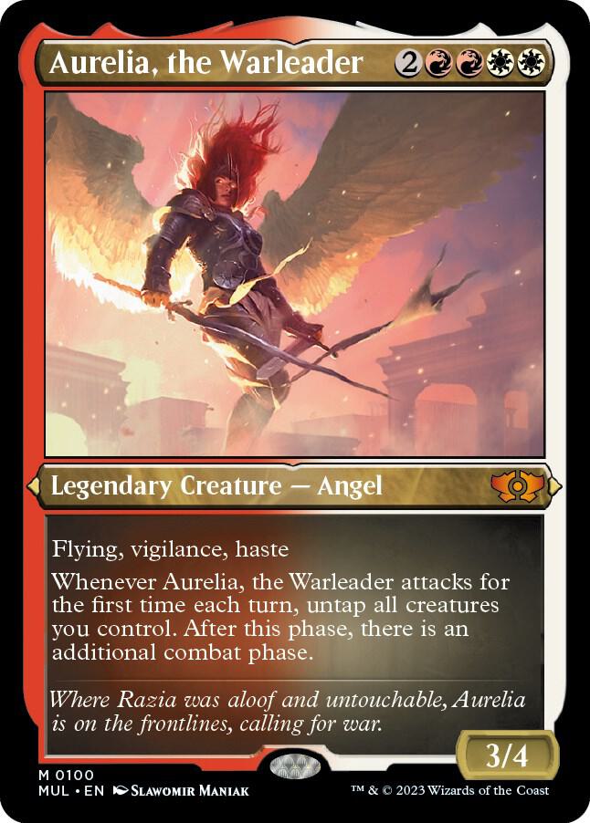 Aurelia, the Warleader 100 (March of the Machine: Multiverse Legends)  - Etched Foil | Good Games Modbury