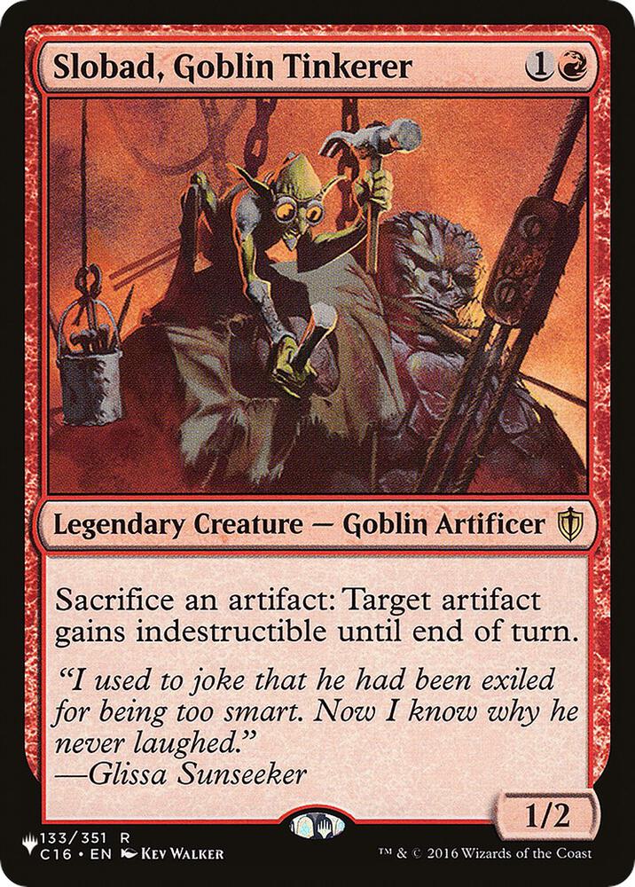 Slobad Goblin Tinkerer C16-133/5075 (The List Reprints)  | Good Games Modbury