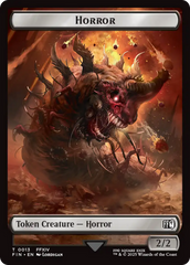 Hero (0007) // Horror (0013) Double-Sided Token [FINAL FANTASY Tokens] | Good Games Modbury