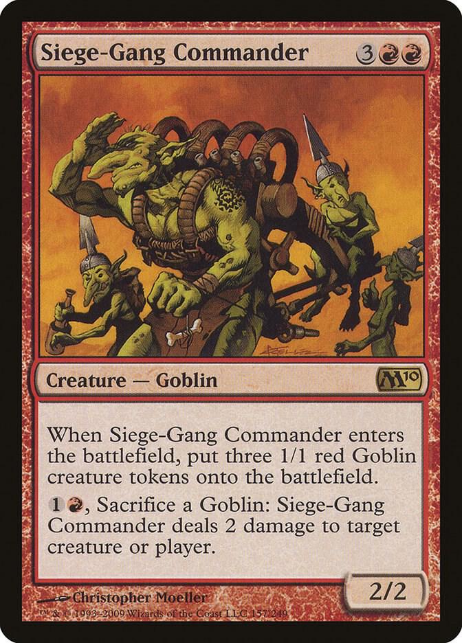 Siege-Gang Commander 157/249 (Magic 2010 (M10))  - Foil | Good Games Modbury