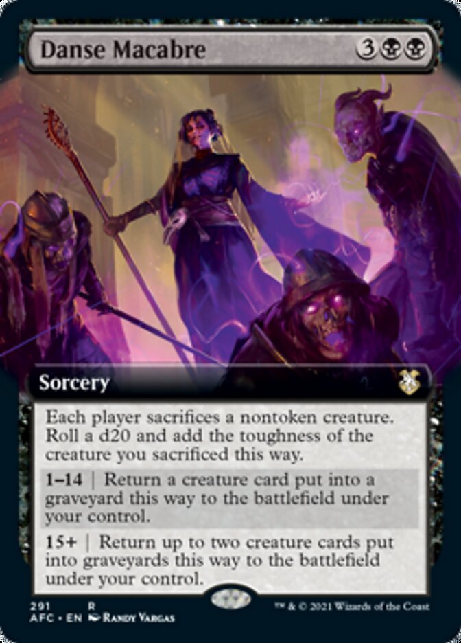 Danse Macabre (Extended Art) [Dungeons & Dragons: Adventures in the Forgotten Realms Commander] | Good Games Modbury