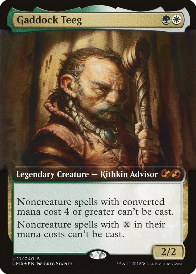 Gaddock Teeg (Topper) [Ultimate Masters Box Topper] | Good Games Modbury