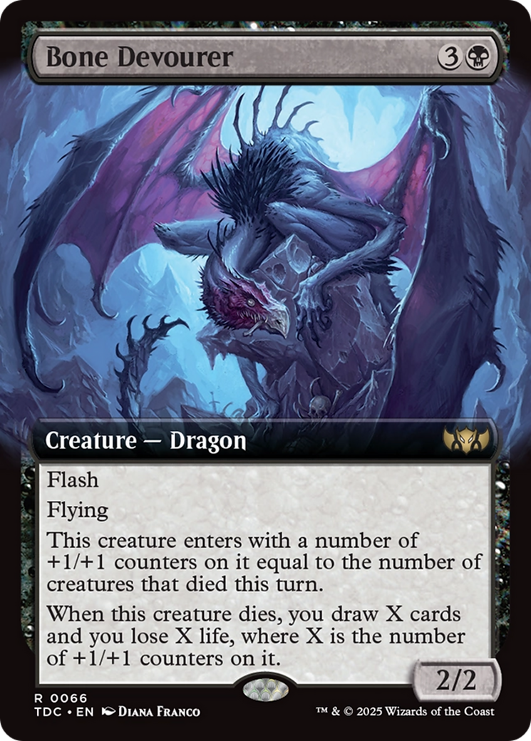 Bone Devourer (Extended Art) [Tarkir: Dragonstorm Commander] | Good Games Modbury