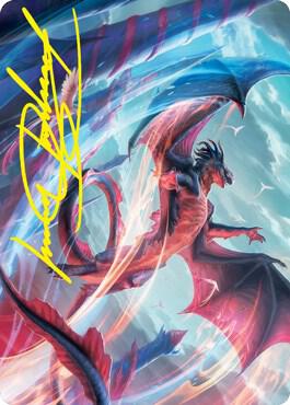 Galazeth Prismari Art Card Gold Stamped Signature 58 (Art Series: Strixhaven)  | Good Games Modbury