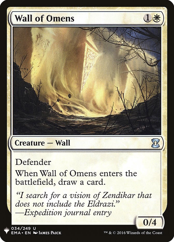 Wall of Omens [Mystery Booster] | Good Games Modbury