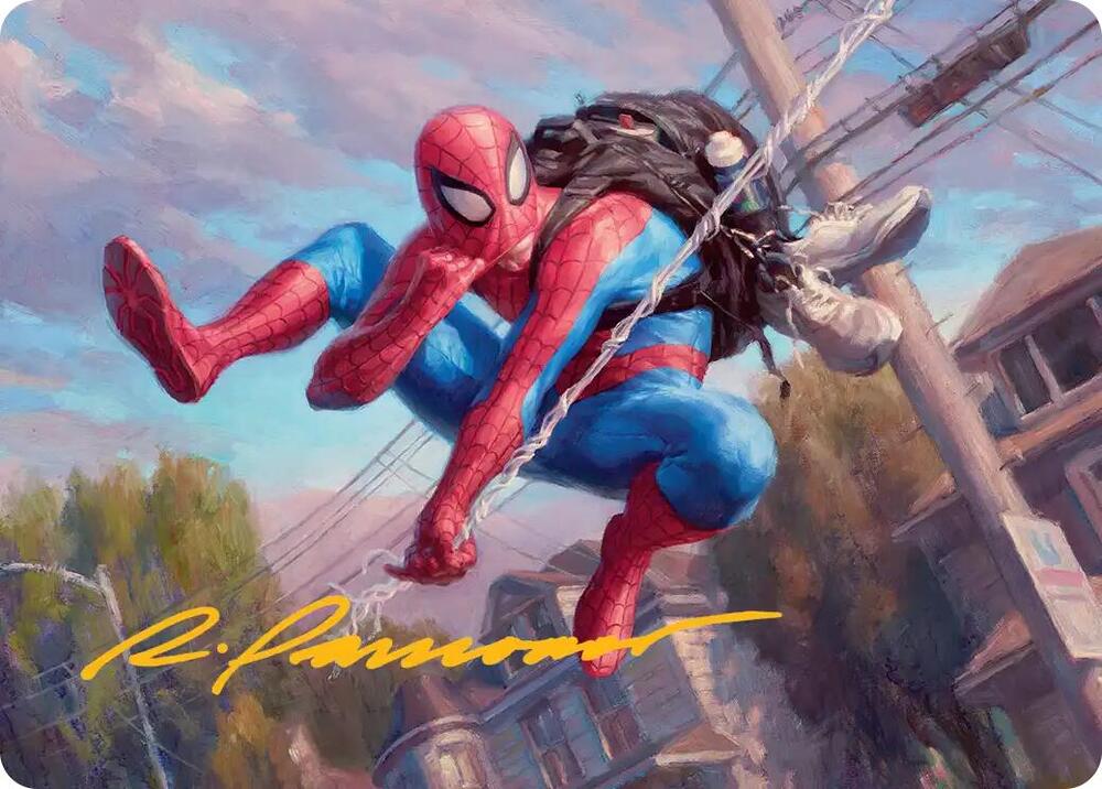 Spider Man Web Slinger Art Card Gold Stamped Signature 4 (Art Series: Marvel's Spider-Man)  | Good Games Modbury