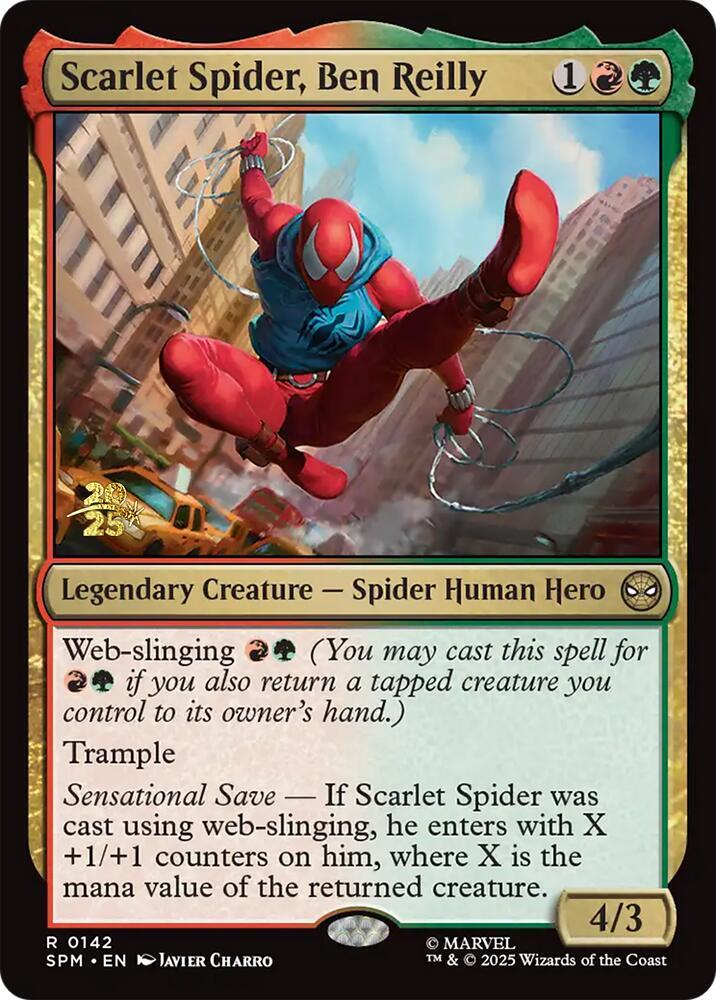 Scarlet Spider Ben Reilly 142s/73 (Prerelease Cards)  - Foil | Good Games Modbury