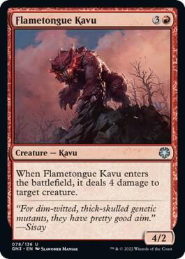 Flametongue Kavu 78/135 (Magic Game Night: Free-For-All)  | Good Games Modbury