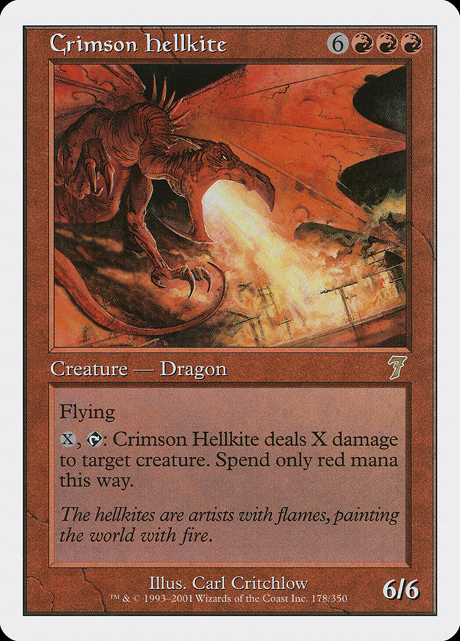 Crimson Hellkite 178/350 (7th Edition)  | Good Games Modbury