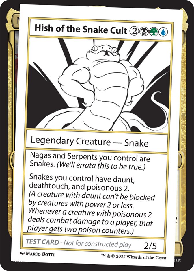 Hish of the Snake Cult 595/390 (Mystery Booster 2 Playtest Cards)  | Good Games Modbury