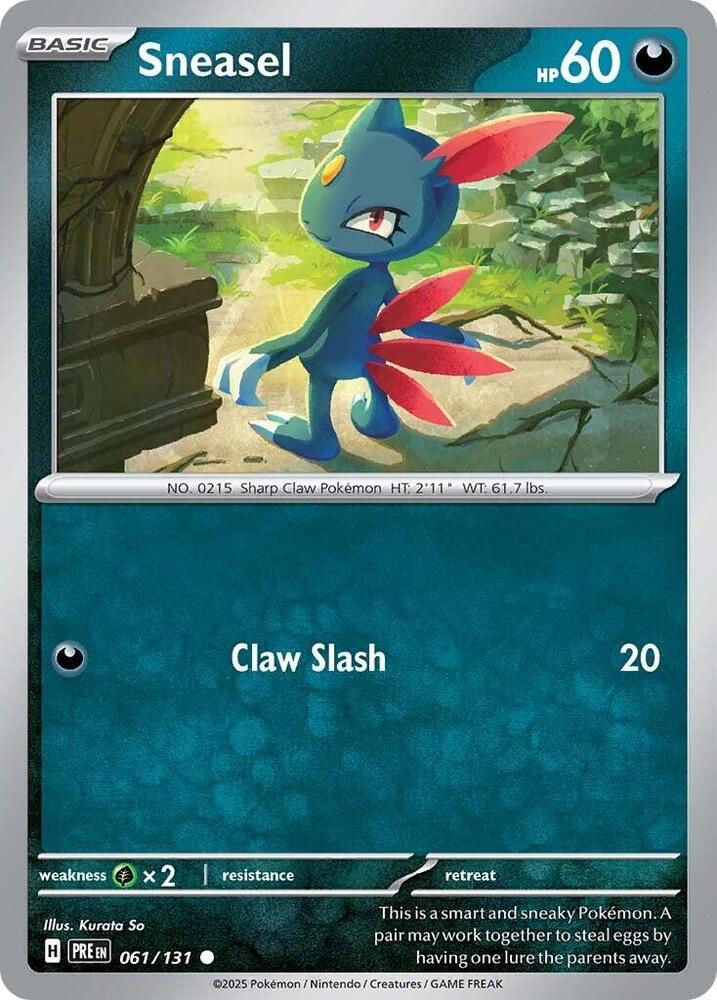 Sneasel (061/131) [Scarlet & Violet: Prismatic Evolutions] | Good Games Modbury