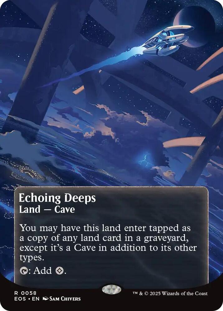 Echoing Deeps  58/45 (Edge of Eternities: Stellar Sights)  - Borderless Foil | Good Games Modbury