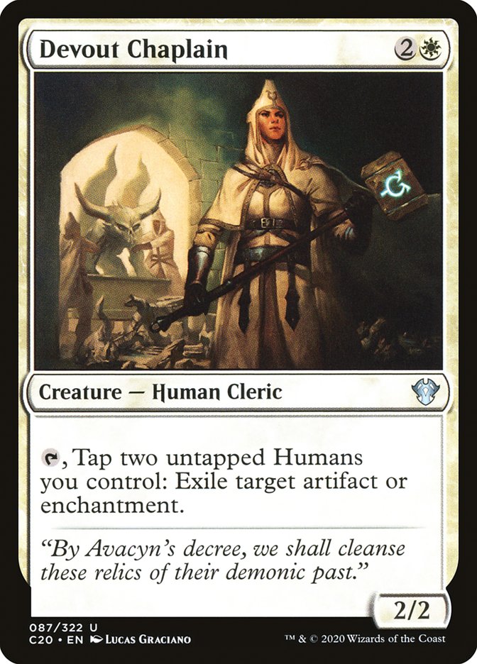 Devout Chaplain 87/322 (Commander 2020)  | Good Games Modbury