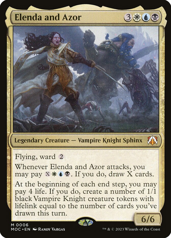 Elenda and Azor 6/444 (Commander: March of the Machine)  | Good Games Modbury