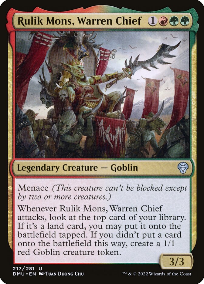 Rulik Mons, Warren Chief 217/281 (Dominaria United)  | Good Games Modbury