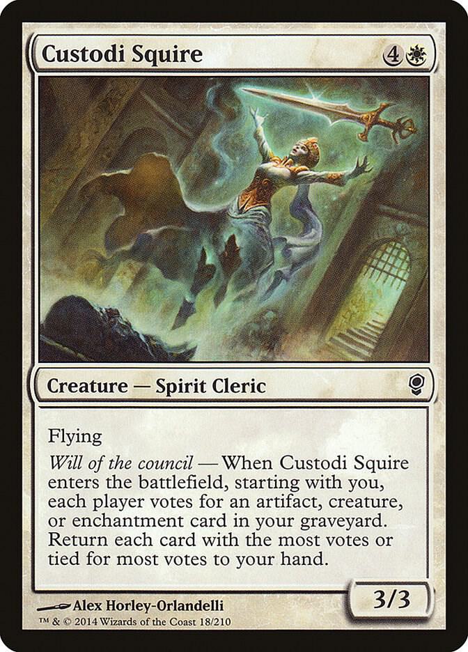 Custodi Squire 18/210 (Conspiracy)  - Foil | Good Games Modbury