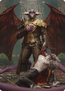 Ob Nixilis the Adversary Art Card 31 81 31 (Art Series: Streets of New Capenna)  | Good Games Modbury