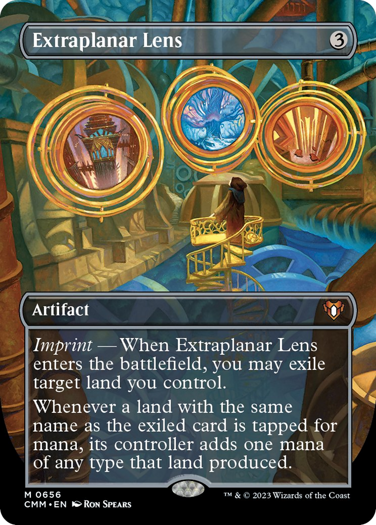 Extraplanar Lens (Borderless Alternate Art) [Commander Masters] | Good Games Modbury